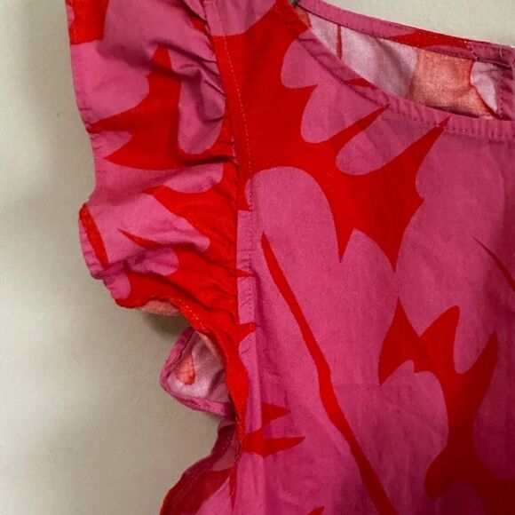 Michelle McDowell Pink and Orange Floral Dress - Picture 3 of 6